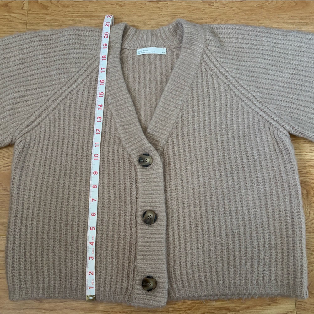 OAK + FORT Beige Button-Up Cardigan - Picture 5 of 10